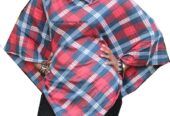 Women’s multi colored poncho very fashionable to have