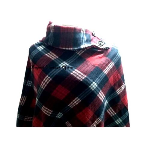 Women’s multi colored poncho very fashionable to have