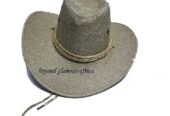 Men’s grey cowboy hat very fashionable to have