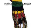 Multicolored knitted scarf very fashionable to have