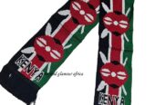 A knitted Kenyan scarf very fashionable