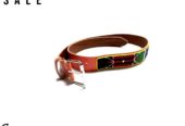 Brown maasai beaded leather belt very fashionable to have