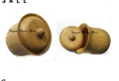A wooden sugar dish very fashionable to have