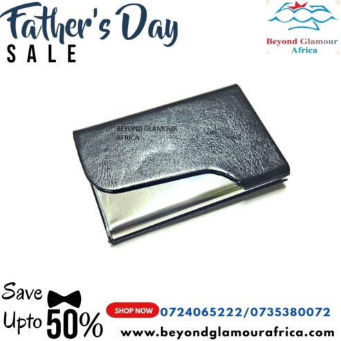 A black card holder