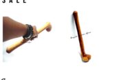 Brown wooden rungu easy and comfortable to carry