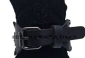 Men’s black leather bracelet