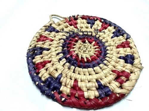 A multi colored coaster very fashionable