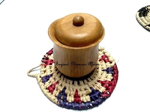 A multi colored coaster very fashionable
