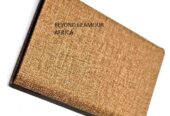A brown leather cardholder very fashionable to have