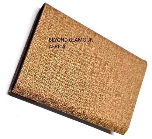 A brown leather cardholder very fashionable to have