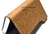 A brown leather cardholder very fashionable to have