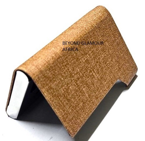 A brown leather cardholder very fashionable to have
