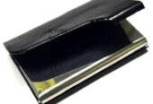 A black card holder