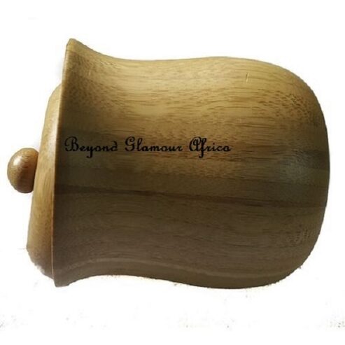 A wooden sugar dish very fashionable to have
