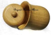 A wooden sugar dish very fashionable to have