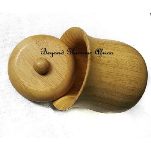 A wooden sugar dish very fashionable to have