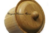 A wooden sugar dish very fashionable to have