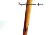 Brown wooden rungu easy and comfortable to carry