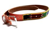Brown maasai beaded leather belt very fashionable to have