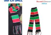 A Kenyan knitted scarf very fashionable to have