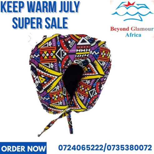 Unisex Ankara travelling neck pillow very fashionable to have