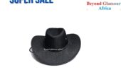 Men’s black cowboy hat very fashionable to have