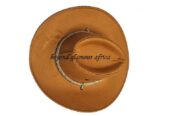An orange cowboy hat very fashionable to have