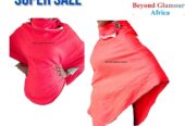 Ladies red cotton poncho very fashionable