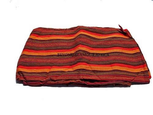 AA brown orange maasai shuka