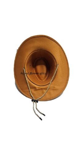 An orange cowboy hat very fashionable to have
