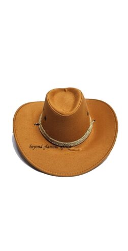 An orange cowboy hat very fashionable to have