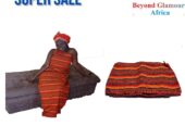 AA brown orange maasai shuka