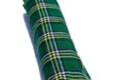 A green checked maasai shuka very warm to have