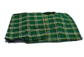 A green checked maasai shuka very warm to have