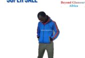 A sky blue dashiki hood very fashionable to have