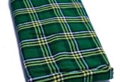 A green checked maasai shuka very warm to have