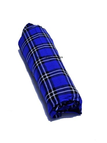 A royal blue maasai shuka very warm to have