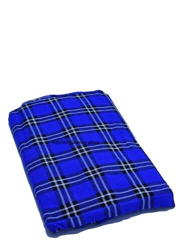 A royal blue maasai shuka very warm to have