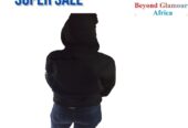 A black fleece hood very fashionable and durable to have