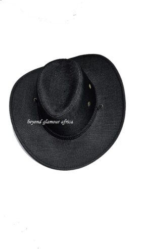 Men’s black cowboy hat very fashionable to have