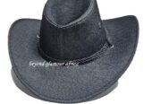 Men’s black cowboy hat very fashionable to have
