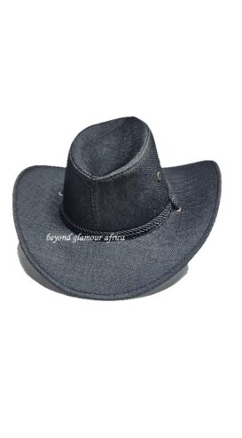 Men’s black cowboy hat very fashionable to have
