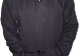 A black fleece hood very fashionable and durable to have