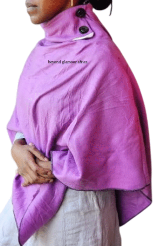 Ladies purple poncho very fashionable to have