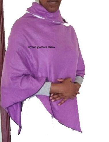 Ladies purple poncho very fashionable to have