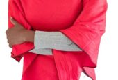 Ladies red cotton poncho very fashionable