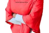 Ladies red cotton poncho very fashionable