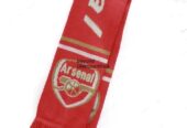 An Arsenal knitted scarf very fashionable to have