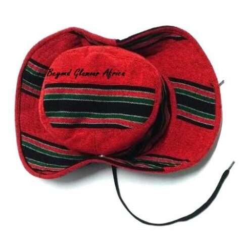 A multicolored sunhat very fashionable to have
